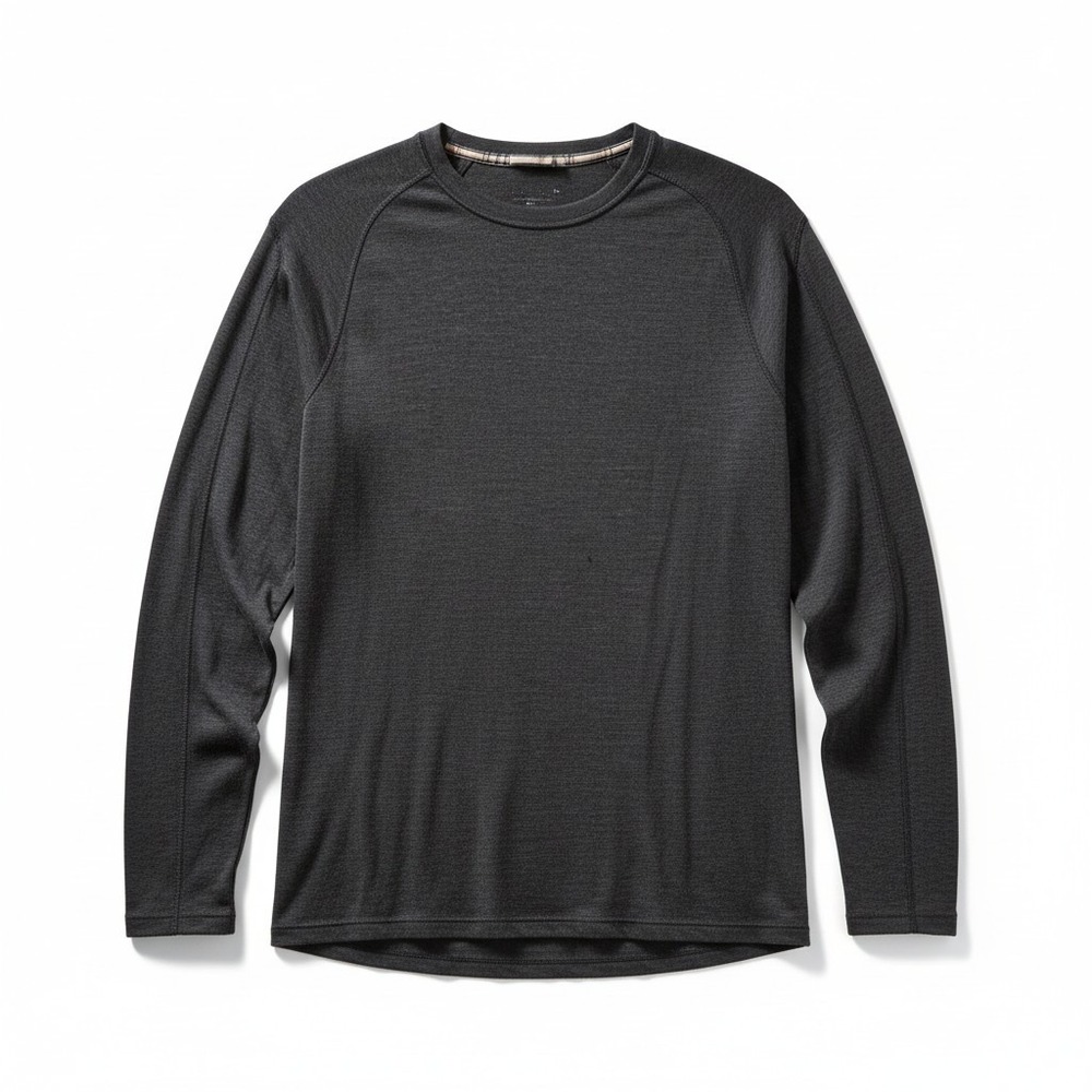 Smartwool Base Layer Top XL Charcoal Gray Merino Wool Long Sleeve Gorpcore